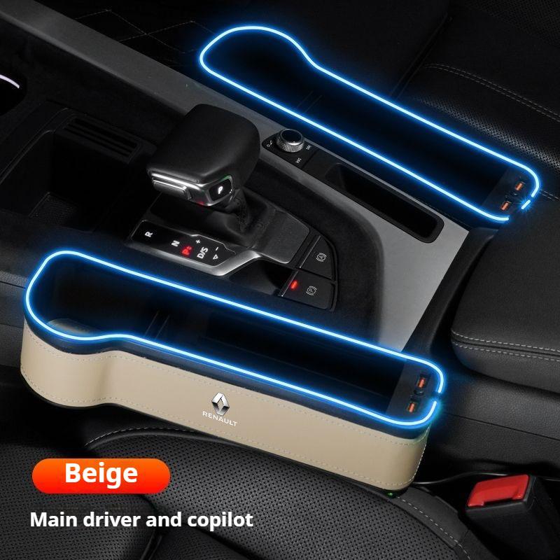 For Renault 2026 New Hub Caps Seat Side Storage Pocket for Car Seat Gap Filler Box For Renault Megane 2 3 Clio Scenic Duster Kap