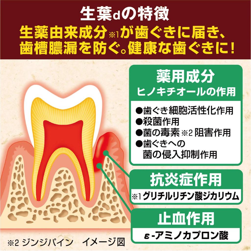 Свежая лечебная зубная паста для профилактики японских и китайских трав 100 г x 2 шт. [Оптовая закупка] листья, пиорея, ароматизатор, (бонус включен)