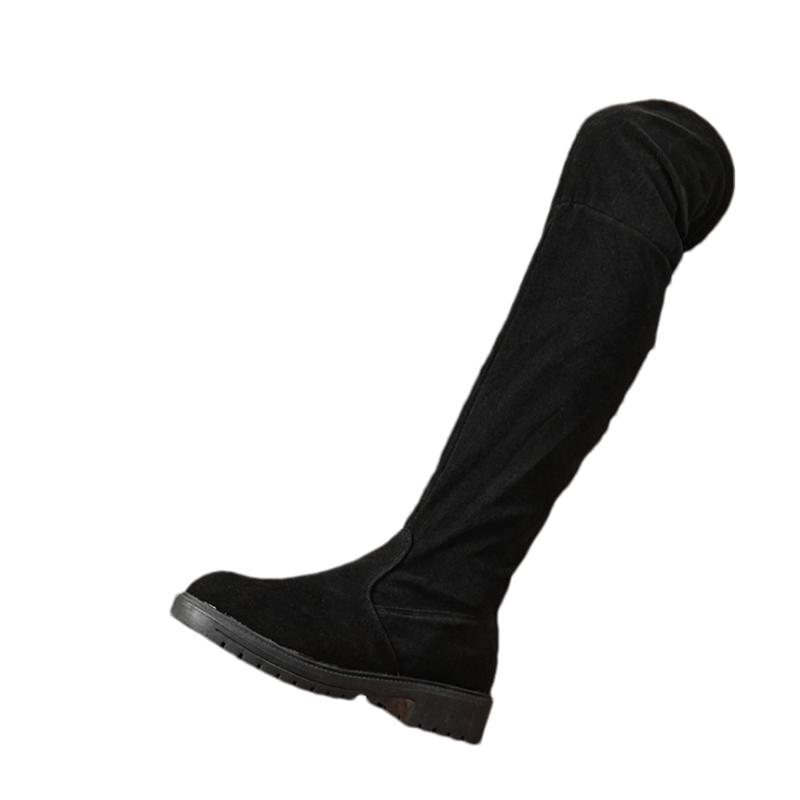 Модные женские ботинки челси выше колена, туфли на плоской подошве, осенняя модная обувь для ходьбы 2024 года, дизайнерская новая повседневная обувь, тренд Mujer Zapatos