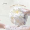 Прочный большой супермягкий мочалка-цветок - Нерассыпающаяся пенообразующая сетка для мытья спины