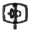 XPEDO AMBIX Bicycle Pedals and Right for Mountain and Road Flat and SPD Chromoly XTF03AC0BK (Left Set) Bikes, Single-Sided Single-Sided Bindings,