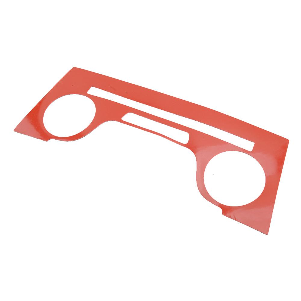 Красный карбоновый чехол-накладка на панель кондиционера центральной консоли для Dodge Charger 2011-2014