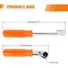 BARTOO 2PCS Automatic Slack Adjuster Tools, 5/16'' Double Square Ratcheting Wrench & Fork End Release Tool, Brake Adjustment Tool For Semi Truck,