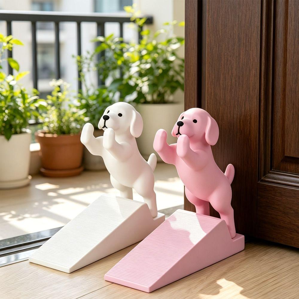 Thickened Dog-Shaped Door Wedge Noise-Reducing Door Stop Wedge Cat Door Holder Home Decoration