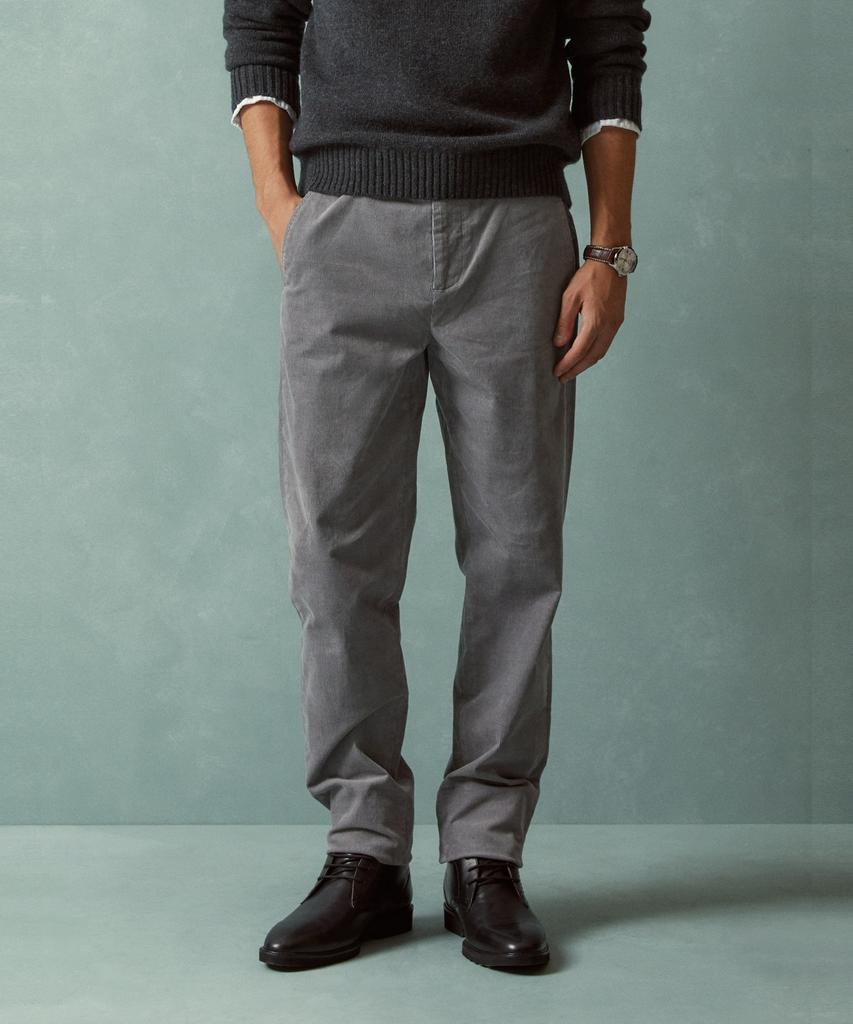 BROOKS BROTHERS Узкие вельветовые брюки чинос 15W (серый) (Bbpcmnf401)