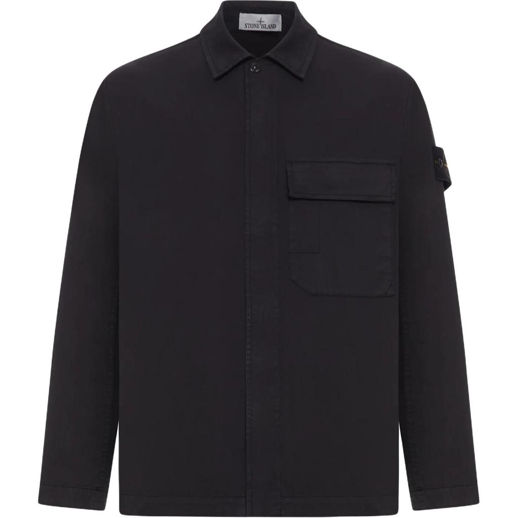 Stone Island Solid Color Pocket Logo Long Sleeve Jacket Men jackets L1S151200013S0A10-V0029