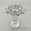 Lotus Crystal Butter Lamp: Silver-Plated European-Style Candlestick for Long-Burning Tribute