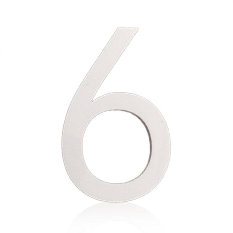 Self-adhesive 3D Numeral Plate Plaque Sign Gate Digit Number Tag Door Label Hotel Plastic 0 To 9 Plating Home Sign House Address