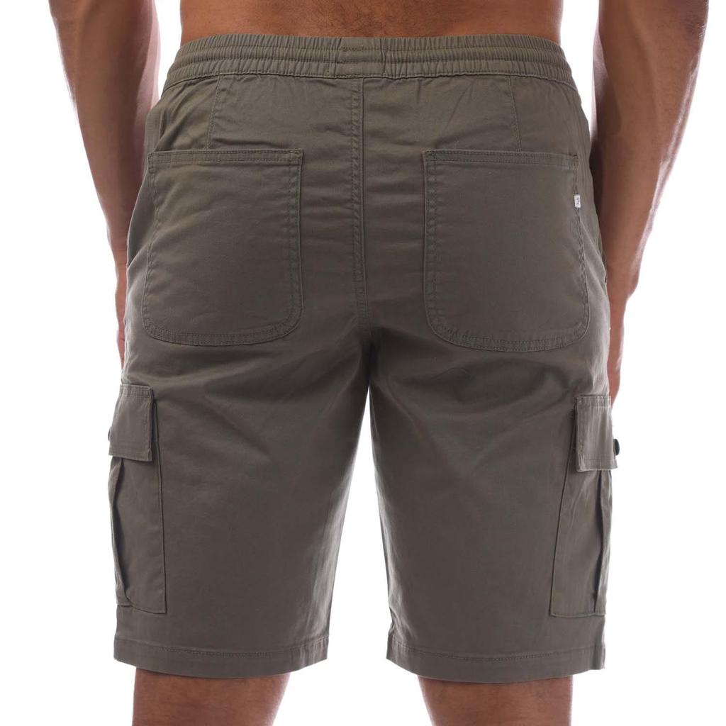 Farah Mens Crane Twill Organic Cargo Shorts