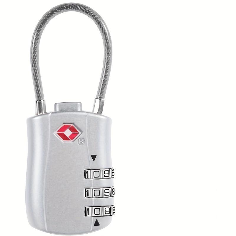 TSA Luggage Combination Locks Alloy Body Combination Padlock for Travel Bag Suit Case Lockers Gym Bike Locks 1/2 Packs