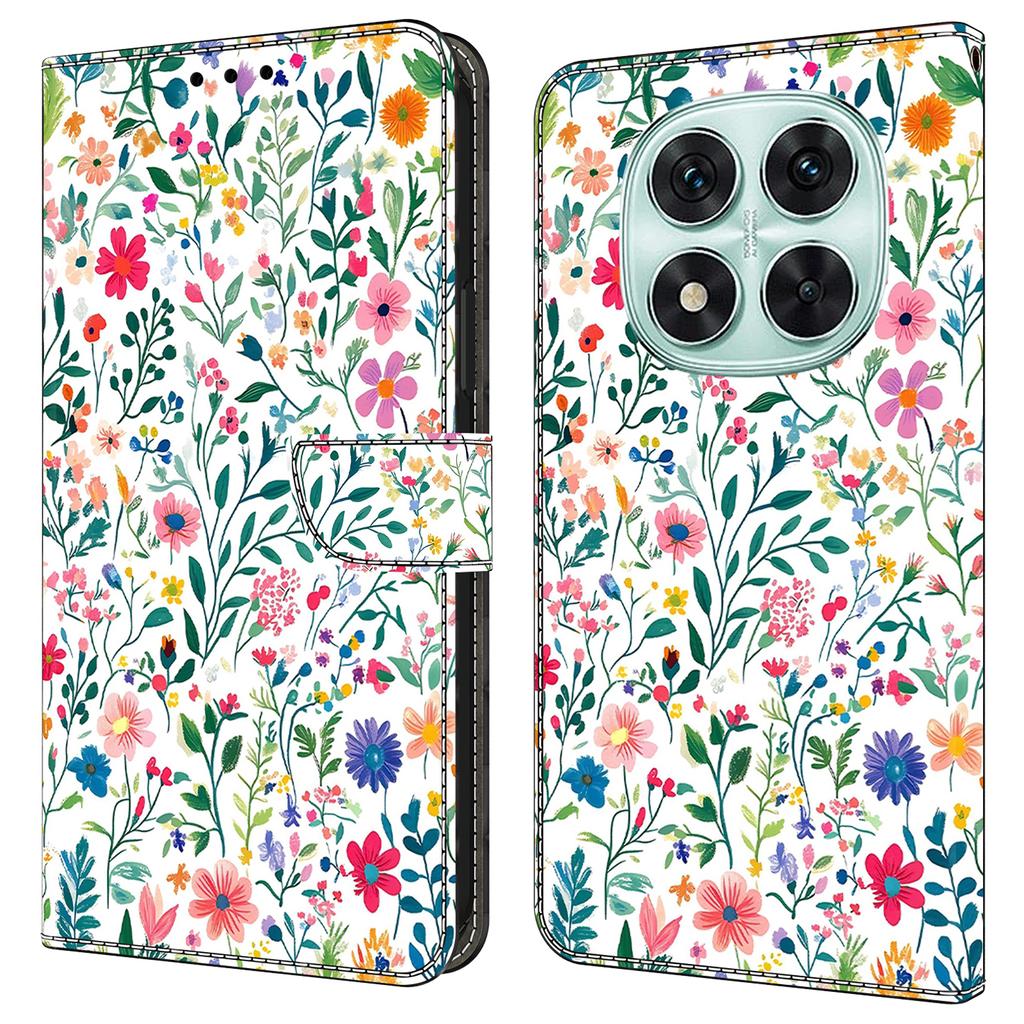 Для Xiaomi Redmi Note 14 Pro 4G Чехол Кошелек Подставка С Принтом Узор Искусственная Кожа Книжка Чехол для Телефона