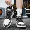 Men’s Print Sports Shoes Women Street Style Unisex Running Sneakers Shoes Students Over Sized Couple Shoes High Top