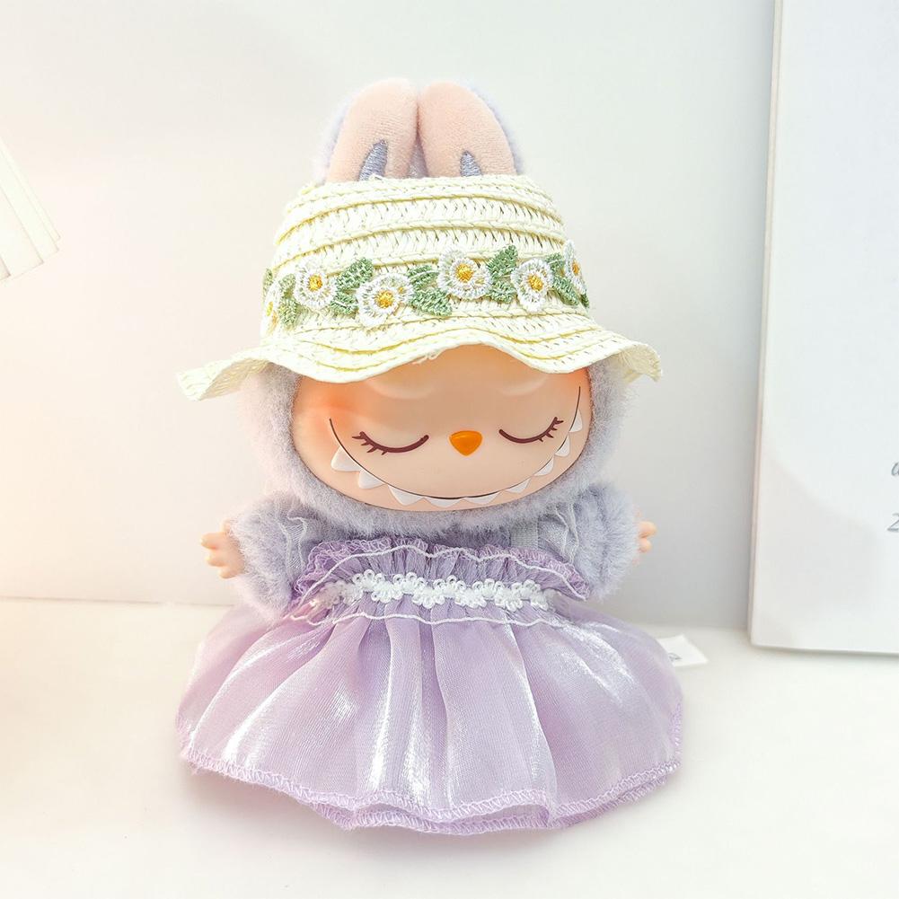 For 17cm Labubu Doll Clothes Fashion Clothes Hoodies Doll Clothes Color Match Hoodies Dolls Accessories Cute Decoration Little Cloths