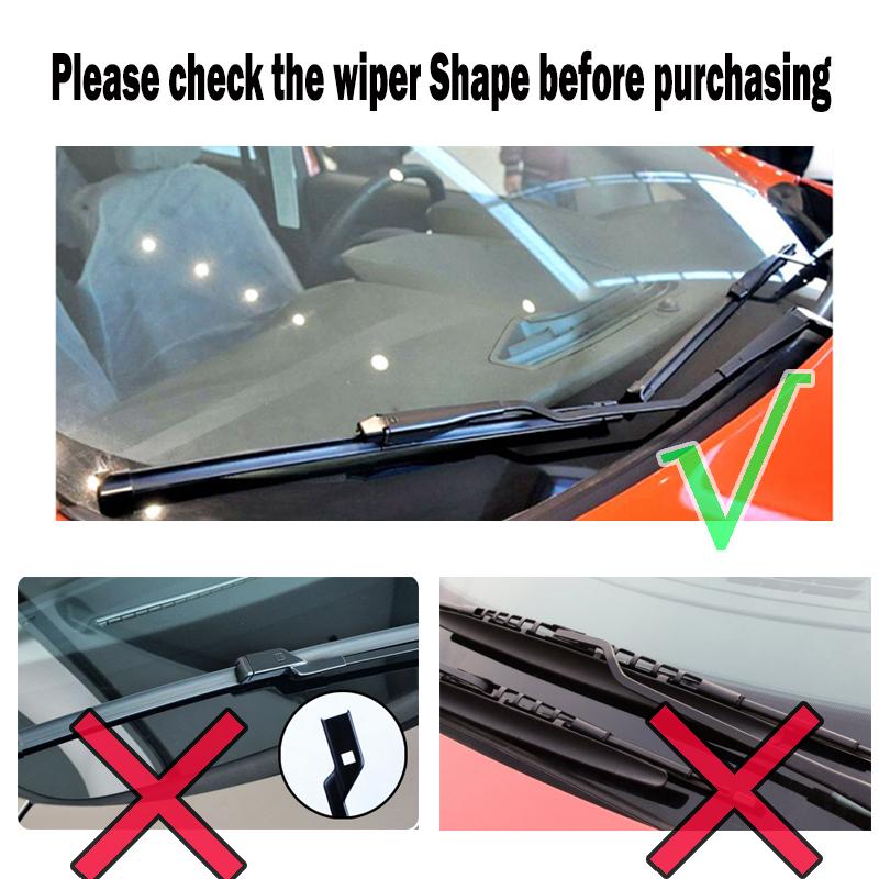 For CHEVROLET COLORADO II III 2011-2023 Double Rubble Car Wiper Accessories Auto Parts Cleaning Windshield Windscreen Frameless