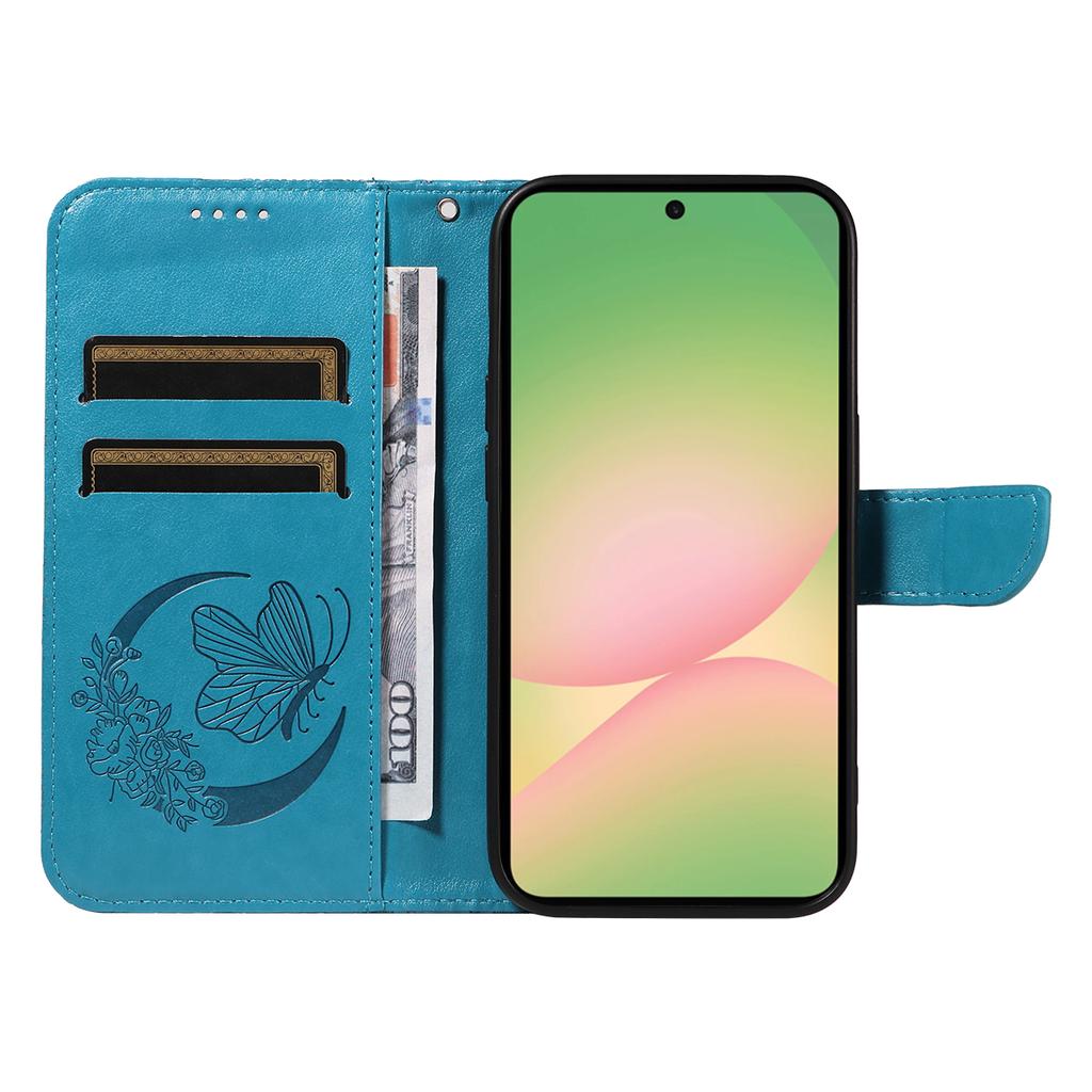 For Samsung Galaxy A57 5G Case Butterfly Pattern PU Leather Folio Flip Phone Cover