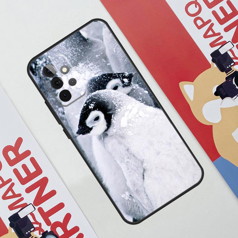Чехол с пингвином, снег, арктическое животное, милый, для Samsung Galaxy A06 A16 A36 A56 A55 A35 A33 A53 A13 A23 A17 A54 A34 A14 A52 A32 A15