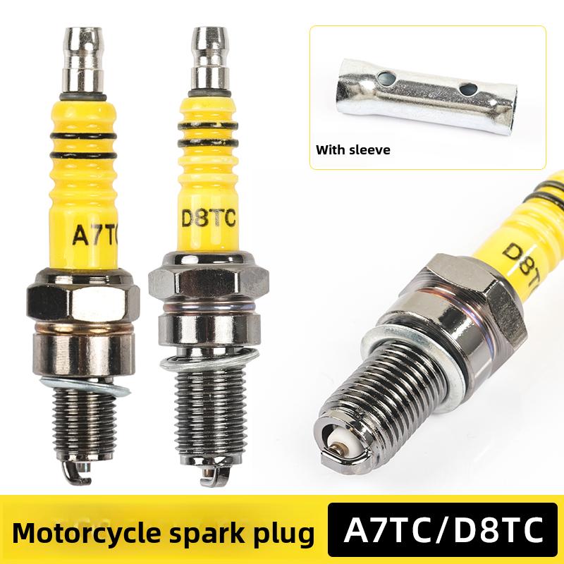 Свеча зажигания для трехколесного мотоцикла ATDC D8TC, подходит для свечей зажигания двигателей 125/150 в качестве универсального аксессуара.
