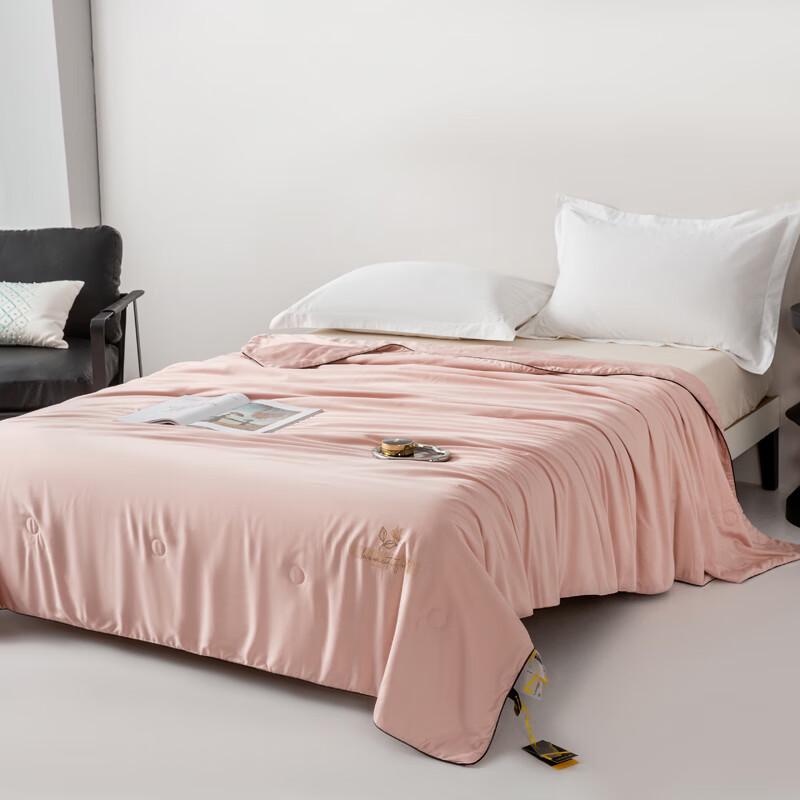 Aosmeng Tencel Blend Embroidered Silk-Filled Summer Quilt