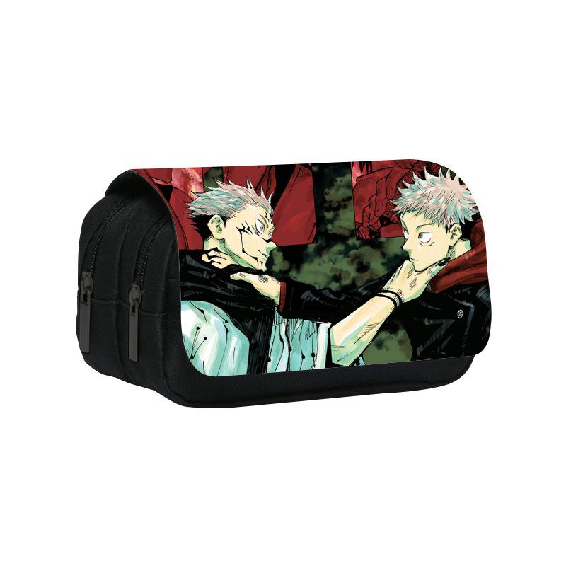 Новый модный двухуровневый пенал Jujutsu Kaisen с аниме-принтом для учеников начальной и средней школы CLE