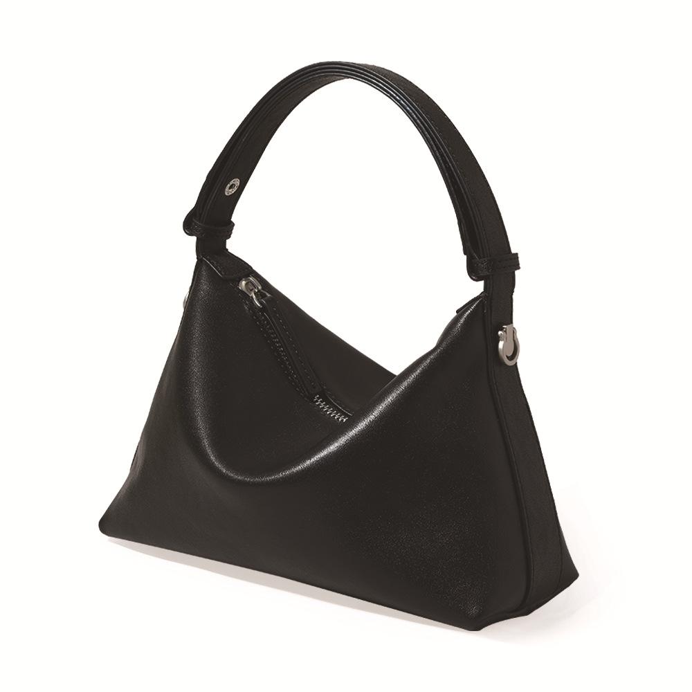Genuine Leather Underarm Bag Personalized Bag Fashion Simple Style Commuting Shoulder Bag