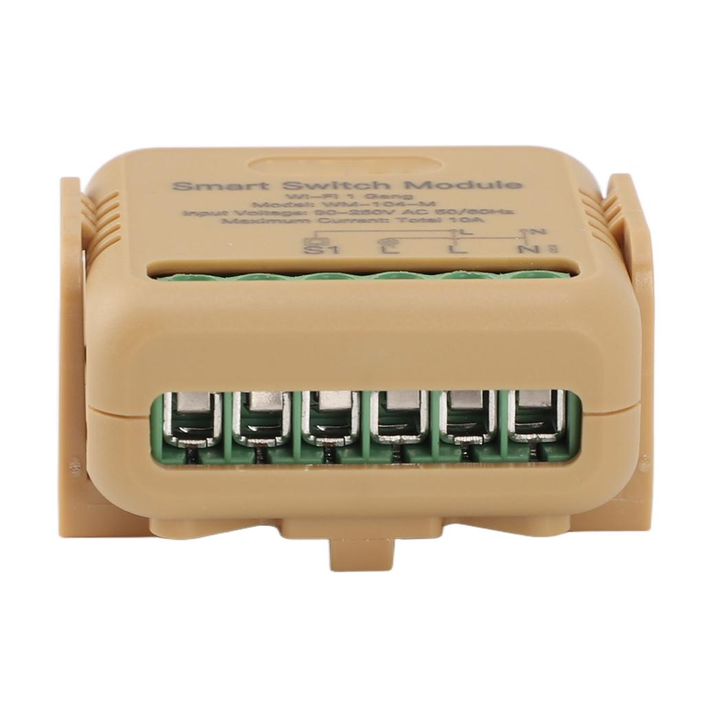 Мини-умное реле WiFi-переключатель AC 90‑250V 10A 1-канальный IP20 Множественное управление Беспроводной модуль дистанционного управления светом для Tuya