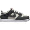 Nike Dunk Low PS Светлый Железный Камень Антрацит Блеск Детские Кроссовки Серый Белый Спорт-Красный FZ1001-001