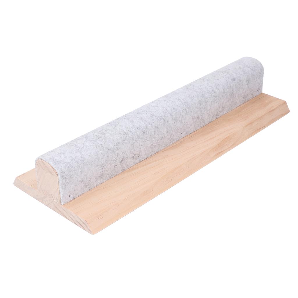 Шерстяной гладильный брусок с войлоком Профессиональный деревянный швейный инструмент Разглаживание тканей Точечный пресс S