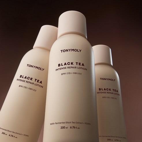 TONYMOLY Black Tea Intense Repair Lotion Nourishing Hydrating Facial Emulsion 200ml
