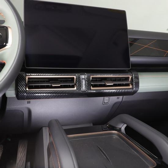 ABS Углеродная Накладка на Центральную Панель Автомобиля, Дефлектор Кондиционера Для ICAR 03/Jaecoo J6 2024