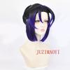 Anime Kochou Shinobu Synthetic Wig Black Purple Gradient Lovely Ponytail Hair Cosplay Wig Heat Resistant Wigs Halloween