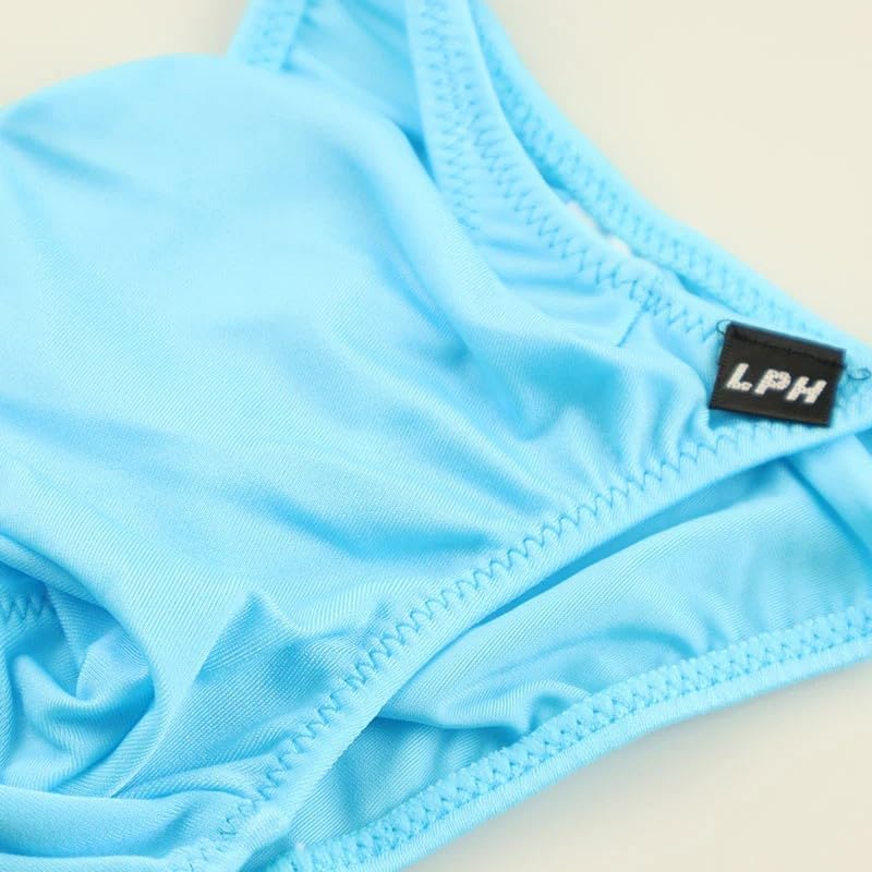 Bikini Shorts MFS Fabric Bulky Type 3D Front Sexy Underwear Low Rise Half Back Bikini La Pomme Red [La Pomme] Men's