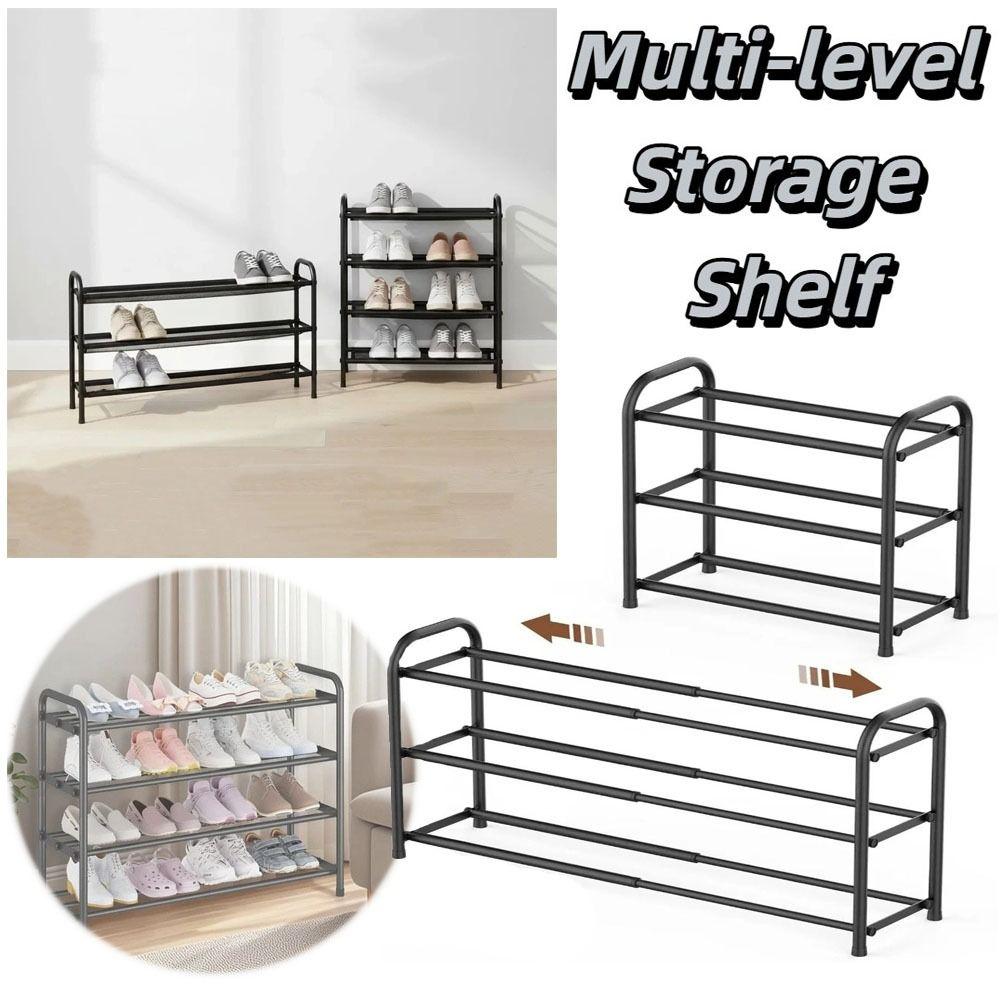 Space-Saving Design Shoe Storage Organizer Adjustable Storage Adjustable Shoe Rack Doorway