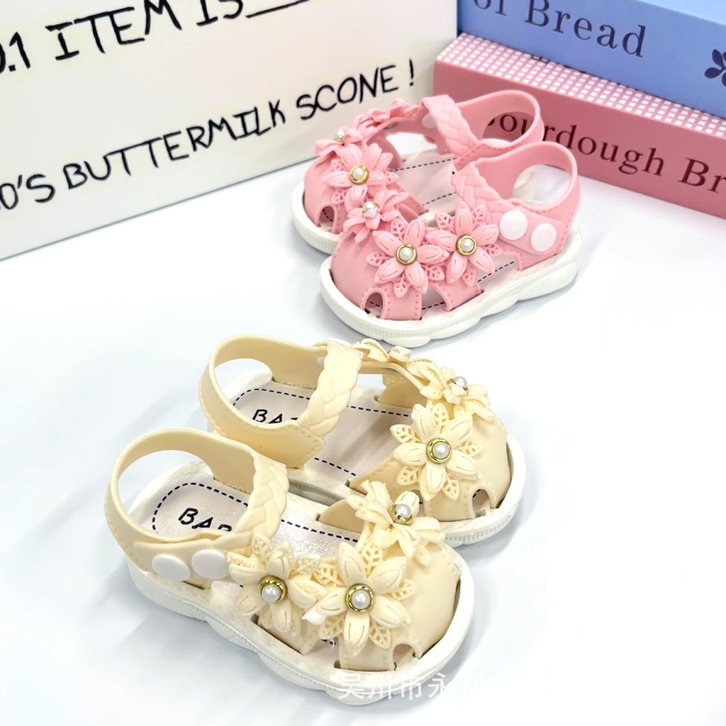 Girls' Summer Sandals Princess Infant Toddler Baby Closed-Toe Walking Shoes Sandals