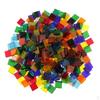 160g Square Shape Assorted Colors Clear Glass Pieces Mosaic Tiles Tessera for Arts DIY Craft 10x10mm