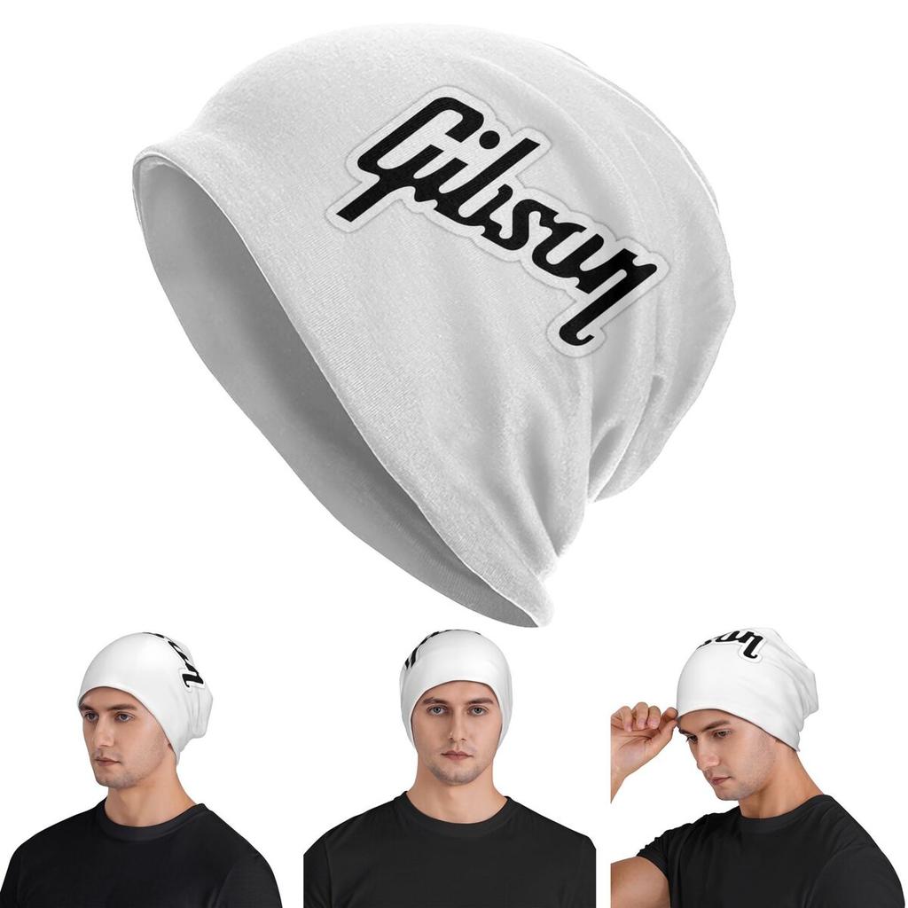 Gibson Music Logo Unisex Adult Beanies Caps Knitted Bonnet Hat Warm Fashion Autumn Winter Outdoor Skullies Hats