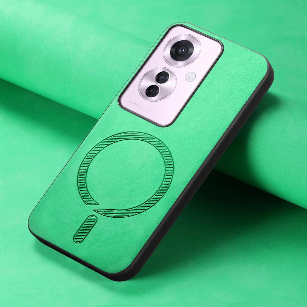 Магнитный чехол для OPPO Reno 12 Pro 11 A58 A78 4G Find X8 Realme 13 Plus 5G Беспроводная зарядка Ощущение кожи Ударопрочная задняя крышка