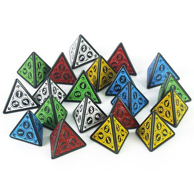 Акриловые игральные кости 10 шт. Многогранные игральные кости D4 игровые кости для ролевой игры DND настольная игра
