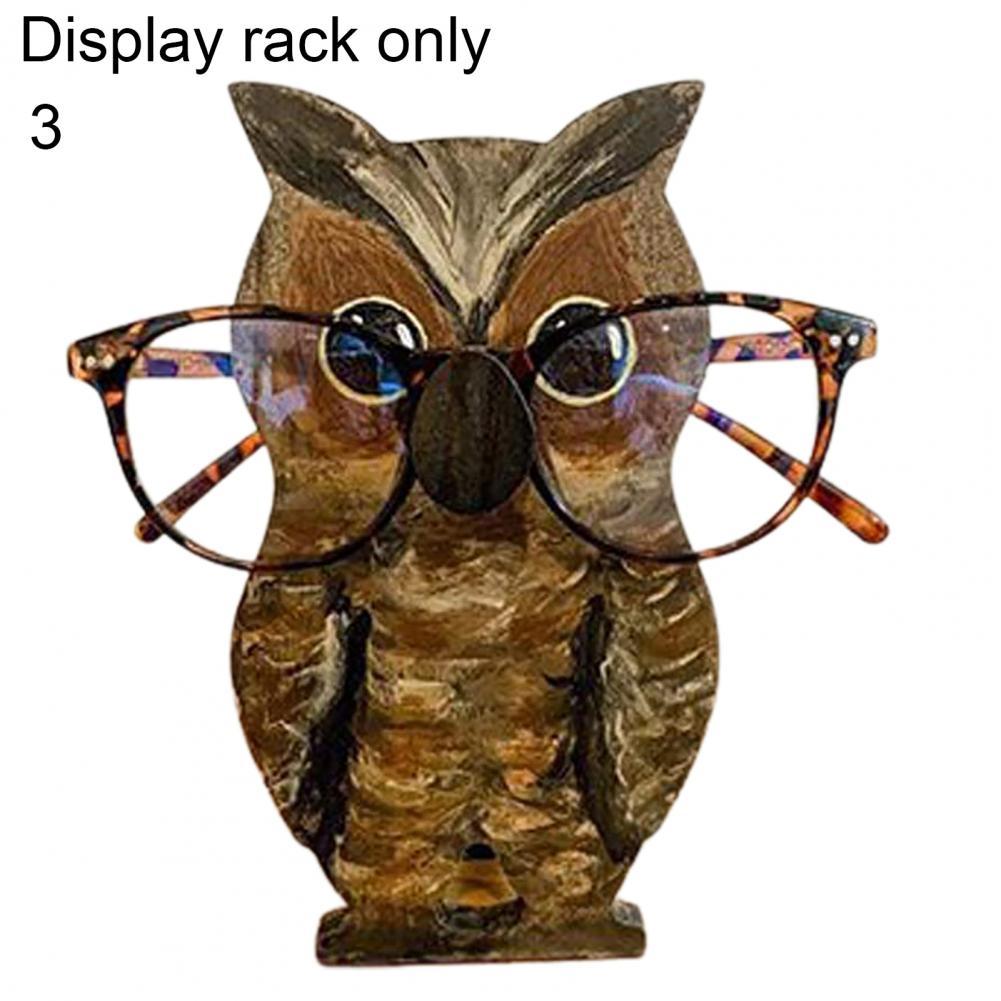 Подставка для очков, держатель, удобная, в форме милого животного, деревянная полка для хранения очков, футляр для очков, аксессуары