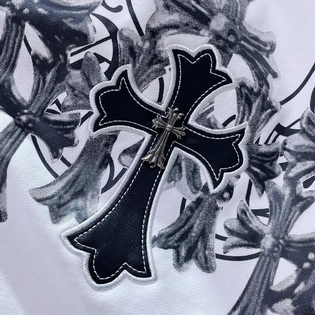 8602 CHROME HEARTS 2025 New Spring and Autumn Plus-size Thin Style Classic Style Logo Hooded Sweatshirt for Couples