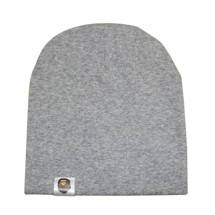 Новая детская уличная танцевальная хип-хоп шапка хлопковая шапочка весна осень малыша шапка для мальчиков и девочек зимняя теплая однотонная полосатая детская шапка