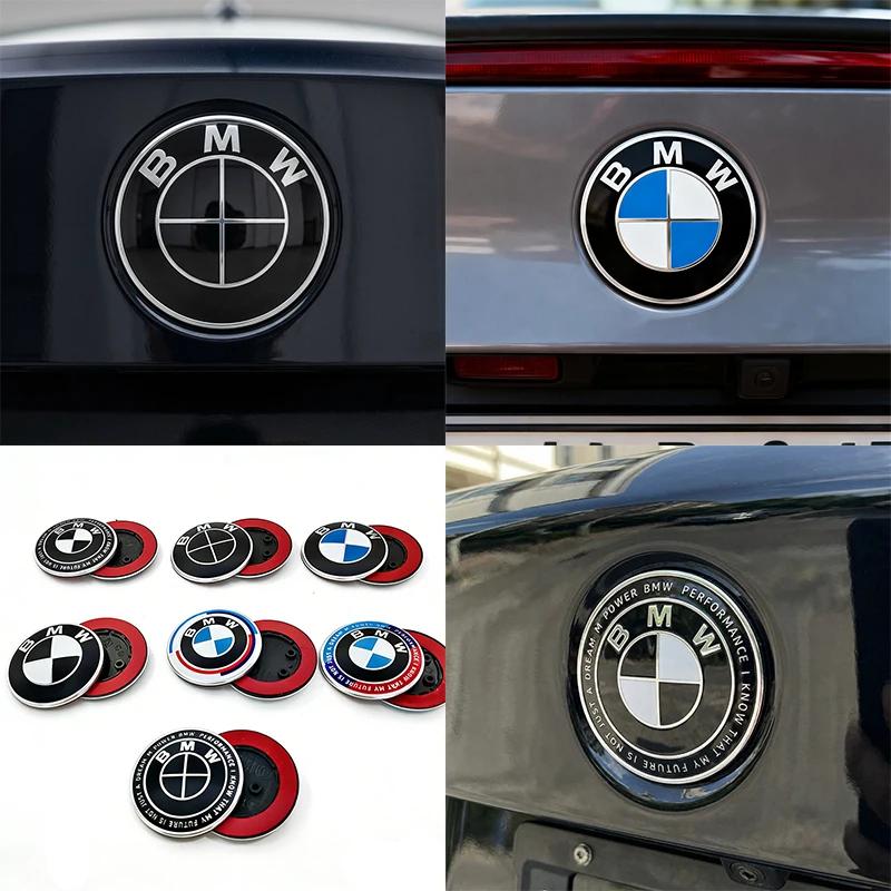 74mm 82mm BMW 50th Anniversary Front Hood Rear Trunk Replacement Emblem Badge Logo Fit E34 E36 E39 E46 E53 E90 F20 X3 X5 X6 CW4