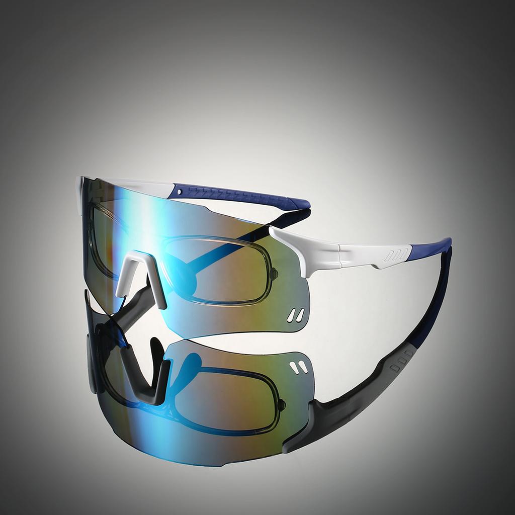 Rimless Sports Protective Sunglasses Men Fashion Mirror Outdoor Cycling Goggle New Women Anti-UV Windproof Shades