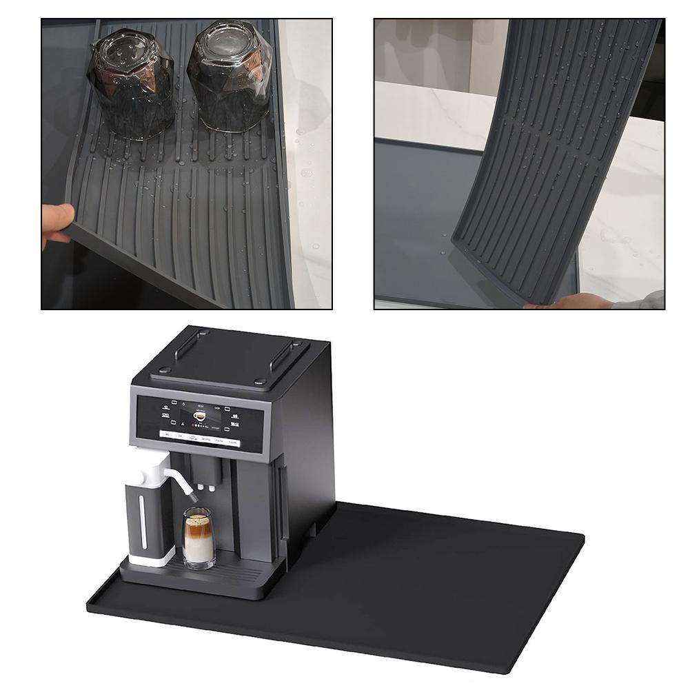 Силиконовые коврики для кофеварки с дренажной прокладкой 2024 года, новые нескользящие коврики для столешницы, коврики для сушки посуды и стекла на кухне, кофейный бар
