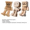 1/2/3Pcs Shaking Wooden Man Figurine Handmade Shaking Feet Wooden Doll Car Dashboard Desktop Decoration Ornament