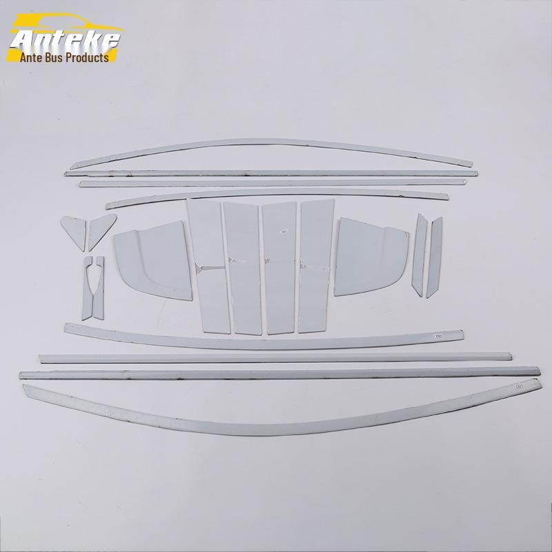 17 K2 Car Window Bright Stainless Steel Anti-Scratch Decorative Strips - Glass Body Accessories