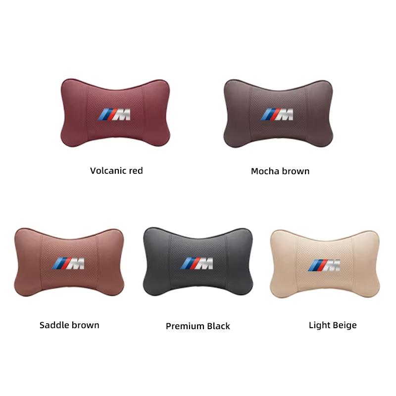 NTSM5 Motorcycle Sticker/Car Seat Headrest Auto Logo Neck Pillow For BMW M Performance E60 E46 E90 E39 E87 E36 E92 E70 E91 X3 X5 X1 X2