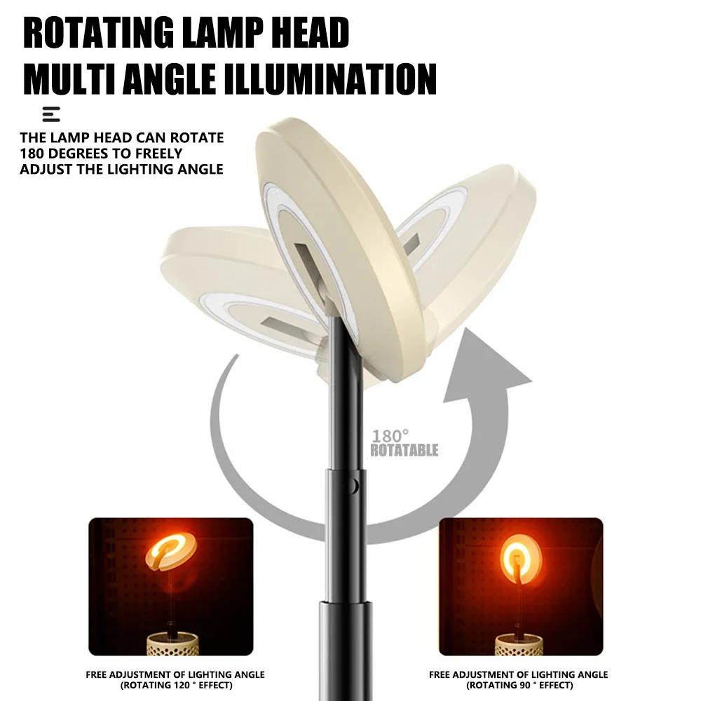 2600mAH Outdoor Telescopic Camping Light Rechargeable Portable Magnetic Honeycomb Lantern Light Emergency Lighting Camping Gear