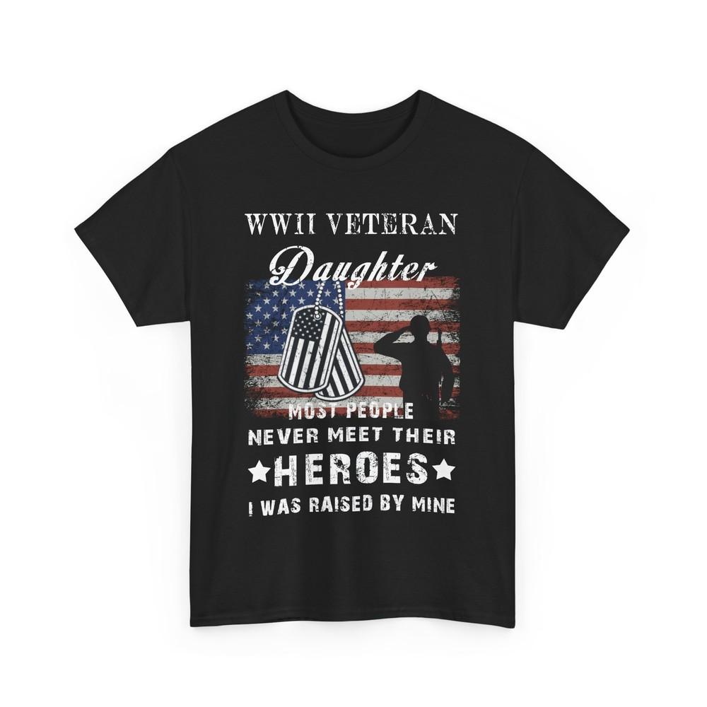 Veteran Daughter Shirt, Veteran‘s Day American Flag Men Vintage Shirt