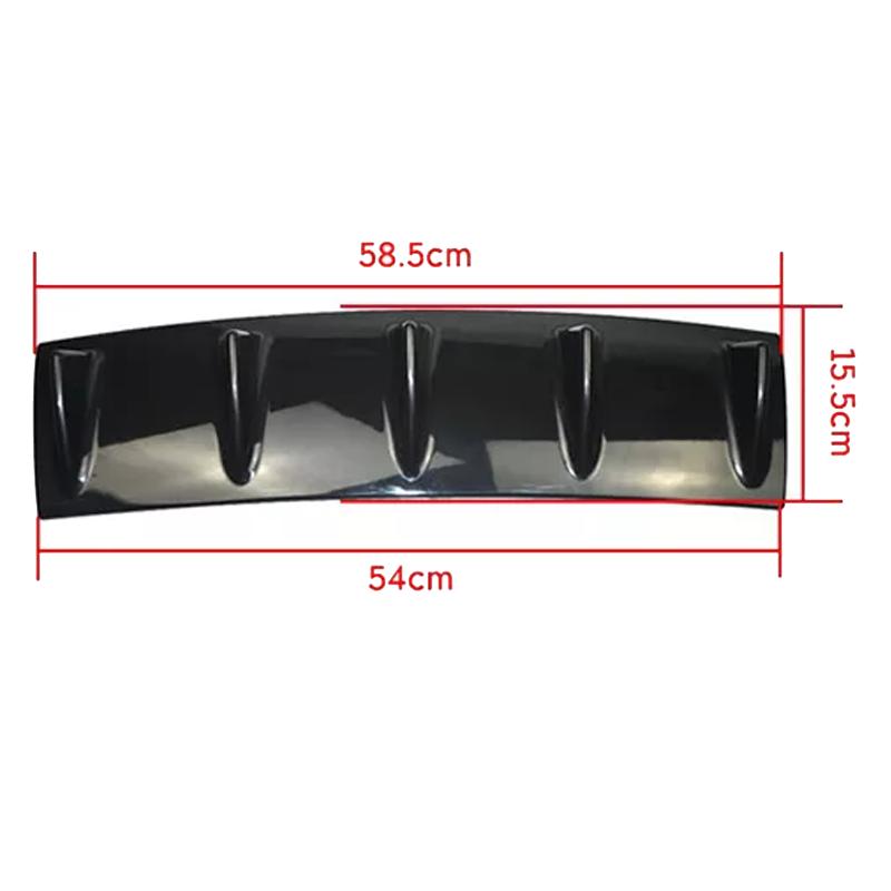 Universal Car Rear Bumper 3 5 Shark Fin Diffuser Spoiler Protector For Benz W213 W211 W212 Dacia Duster Honda Crv Seat Leon
