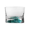 Turquoise Whiskey Glass Thick Base Crystal Bar Cup with Iceberg Bottom for Liquor